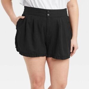 Who What Wear Mid-Rise Ruffled Edge Shorts